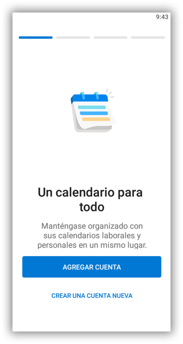 Paso 1 - Pantalla inicial de Outlook