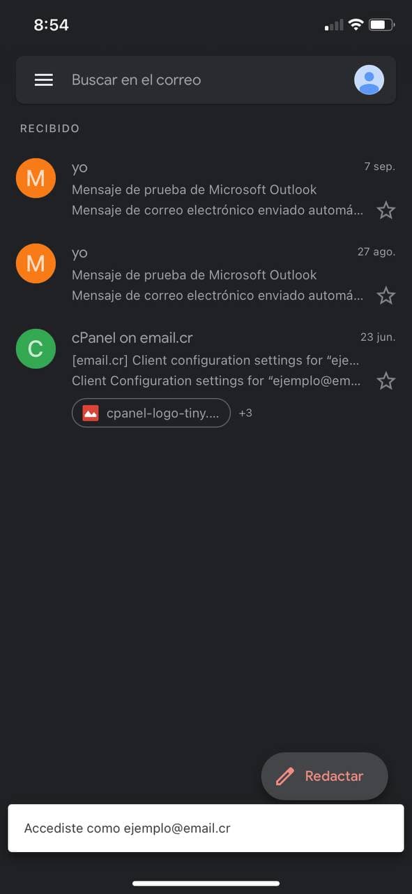 Paso 7 - Configuración del servidor saliente