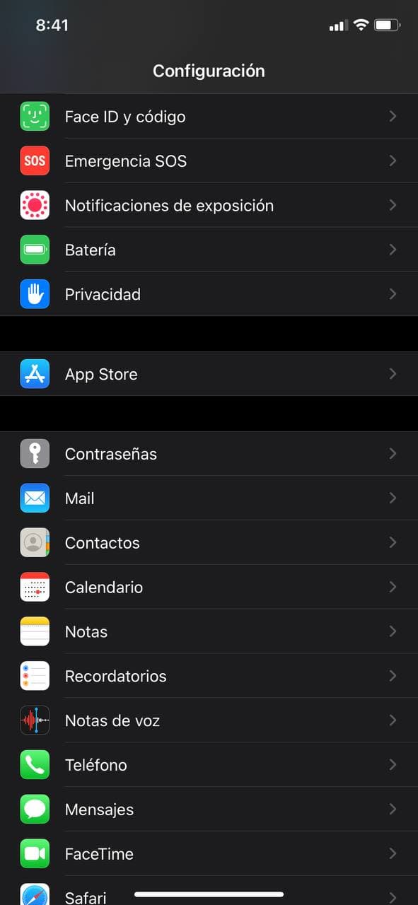 Paso 1 - Acceso a Configuración