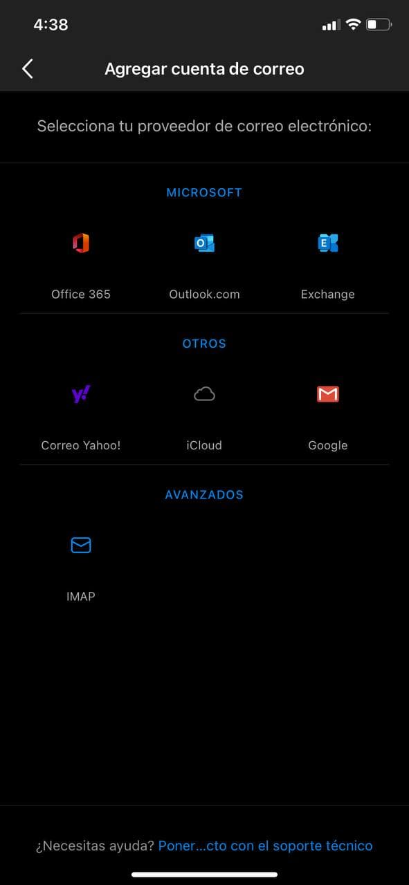 Paso 2 - Ingreso de la dirección de correo