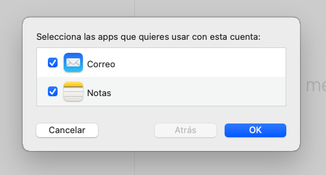 Paso 5 - Selección de aplicaciones