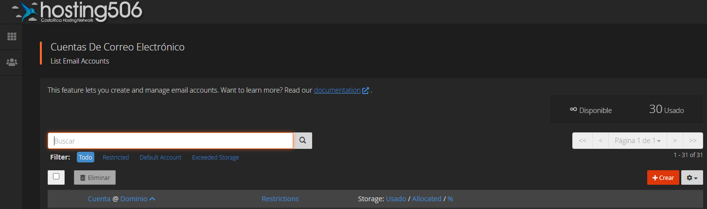 Paso 3 - Hacer clic en el botón Crear
