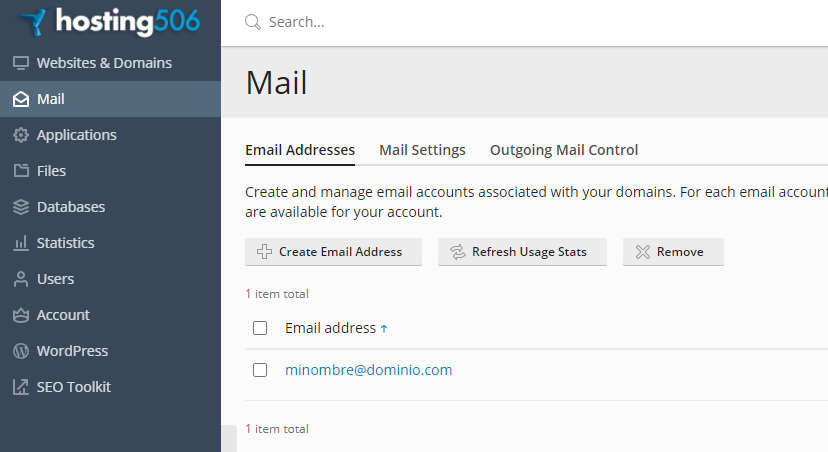 Paso 5 - Verificar la cuenta creada