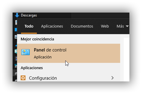 Paso 1 - Abrir el Panel de Control en Windows