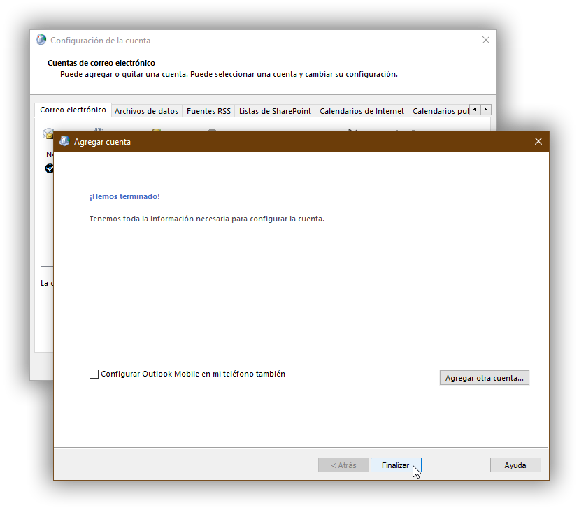 Paso 11 - Finalizar la configuración