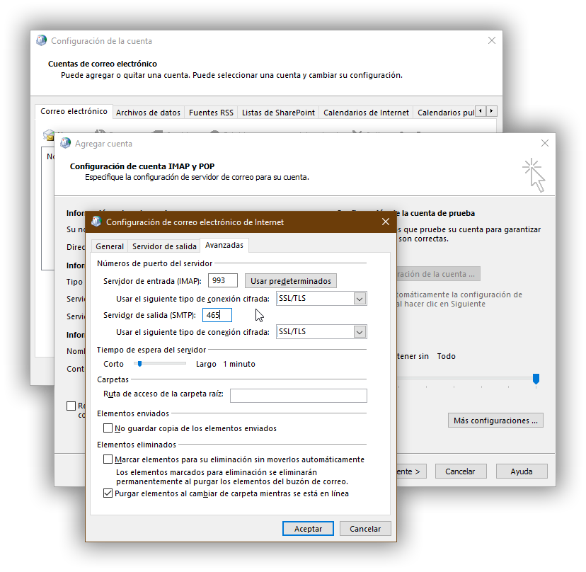 Paso 9 - Configurar opciones avanzadas