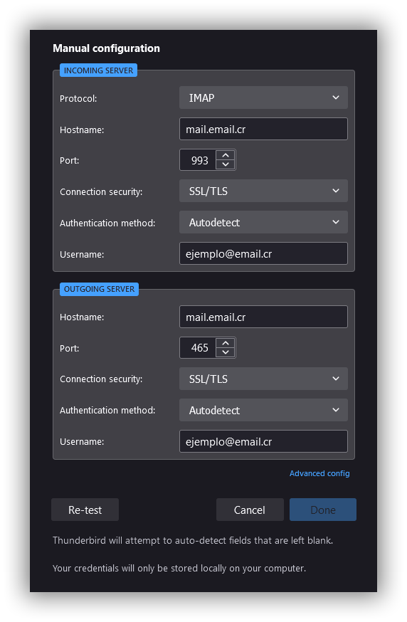 Paso 2 - Configuración manual de los servidores